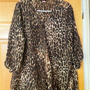 Leopard Print Blouse